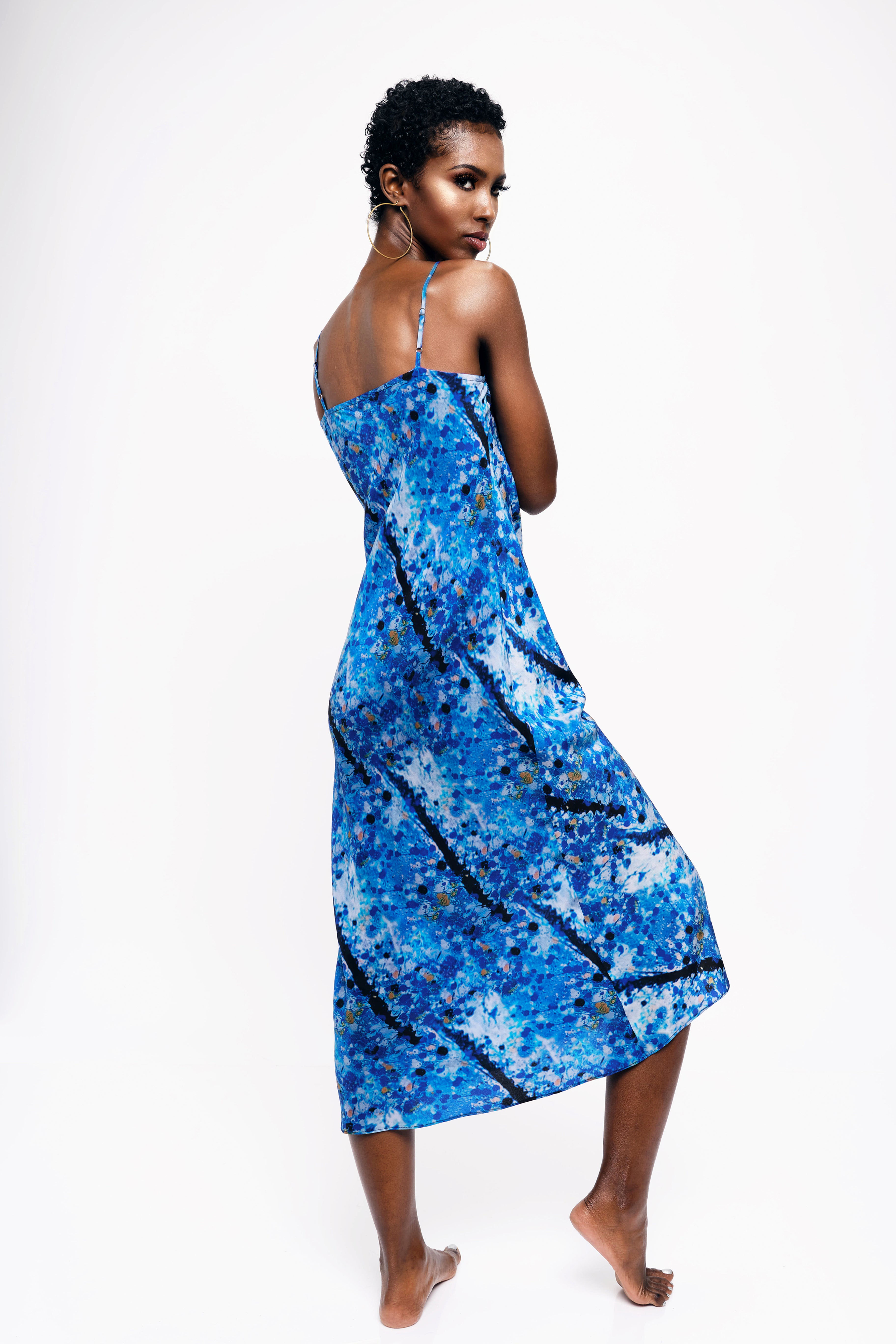 Narvie Slip Dress - Khari Print